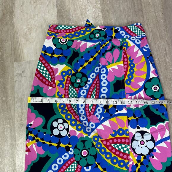 J.Crew Tie-back tulip skirt in Ratti kaleidoscope floral #L7939 size 6 Career - Picture 5 of 9